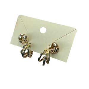 Small layered gold hoops